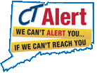 Logo linking to the Connecticut Emergency Alerting
                             and Notification System